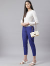 Ayaany Women Blue Smart Casual Pant