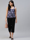 Ayaany Women All Purpose Strappy Cotton Purple Top
