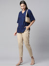 Ayaany Women All Purpose Casual Stretchable Ealsticated Beige Pants 