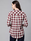 Collared Check Red Shirt