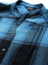 Collared Check Blue Shirt