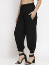 Ayaany All Purpose Black Crop Pants with Smart Fit