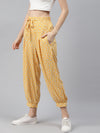 Yellow All Purpose Crop Pants With Smart Fit