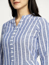 Ayaany Striper Casual Summer Top with Pockets