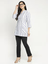 Ayaany Striper Casual Top with Pockets