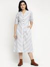 Ayaany Women White Summer Casual Dress