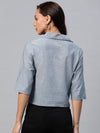 Ayaany Women Grey Shirt With Knot