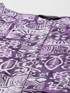 Purple Cotton Casual Top