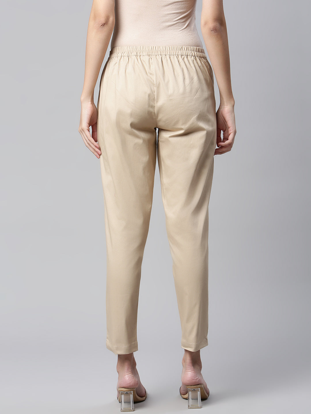 Buy Juniper Beige Cotton Pants for Women Online  Tata CLiQ