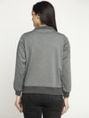 Ayaany Women Charcoal Comfortable Sweatshirt with Pockets
