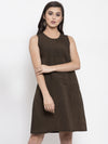 Ayaany Women Brown Casual Dress