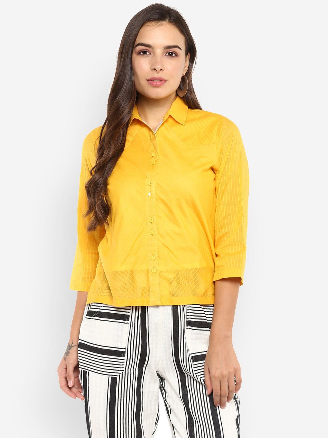 Ayaany Women Yellow Shirt