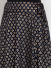 Ayaany Women Navy Blue Casual Skirt