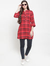 Ayaany Women Red Casual Tunic