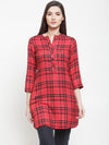 Ayaany Women Red Casual Tunic